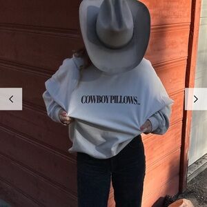 Cowboy Pillows Stone Sweatshirt